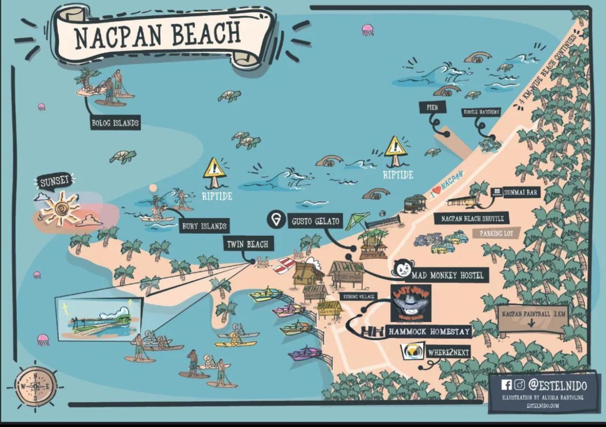 Lazy Juan Beach House Nacpan 엘니도 외부 사진